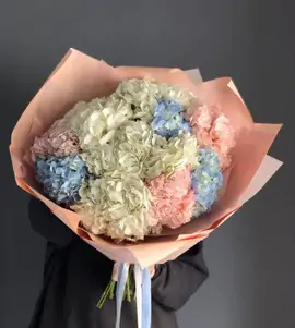 Монобукет из гортензий микс
