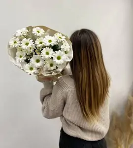 Букет из ромашек и хризантемы №2